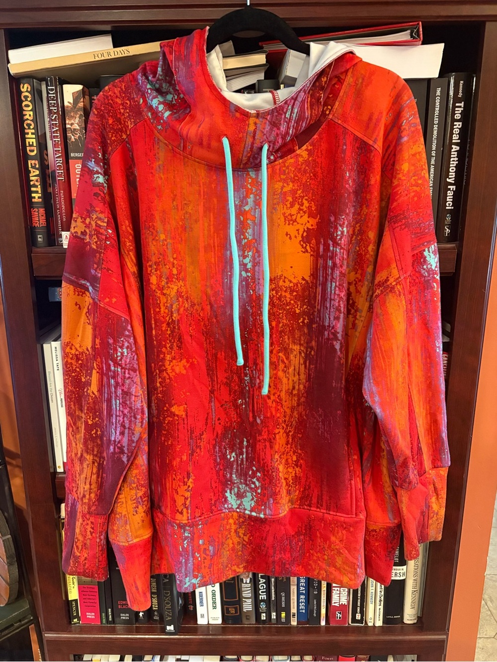 LuLaRoe Regan in Red & Orange